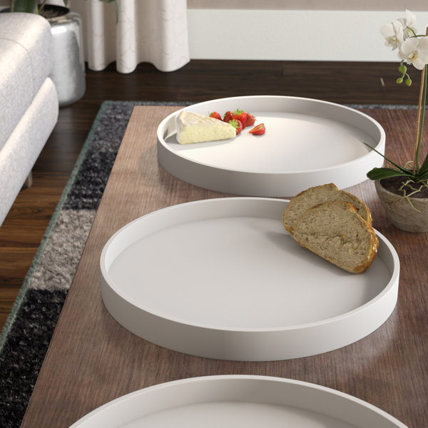 Ebern Designs Haowen Serving Tray Platter & Reviews Wayfair